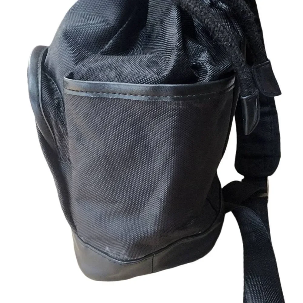 Versace Parfums Black Nylom Backpack